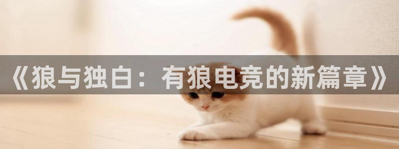 乐鱼电竞app下载：《狼与独白：有狼电竞的新篇章》